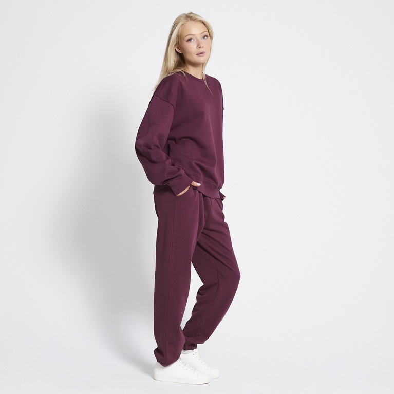 Sweatshirt "New Crew"  Burgundy